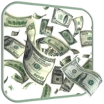 flying dollars live wallpaper android application logo